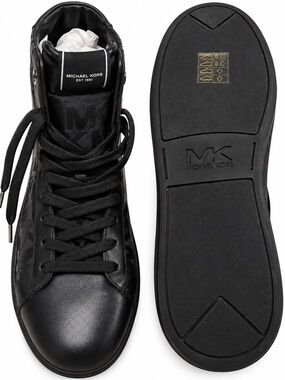 Michael Kors Men’s Black High-Top Logo Sneakers